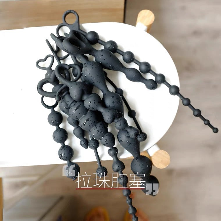 BDSM 後庭拉珠肛塞(硅膠)