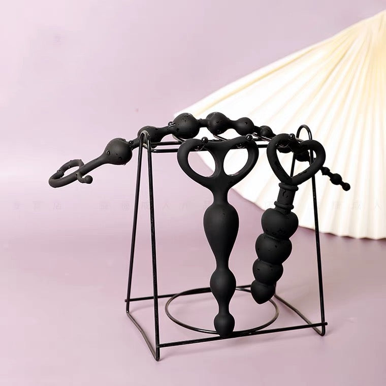 BDSM 後庭拉珠肛塞(硅膠)