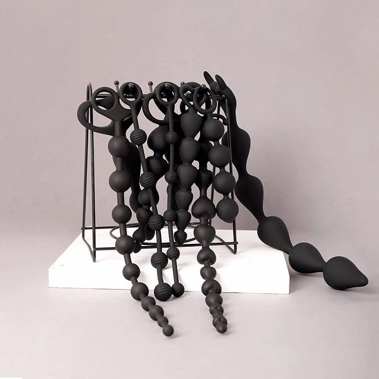 BDSM 後庭拉珠肛塞(硅膠)