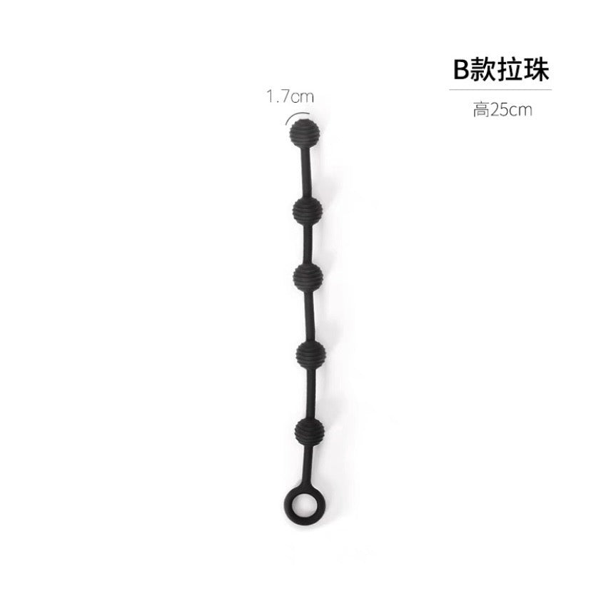 BDSM 後庭拉珠肛塞(硅膠)