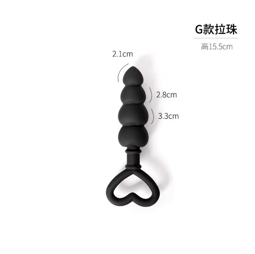BDSM 後庭拉珠肛塞(硅膠)