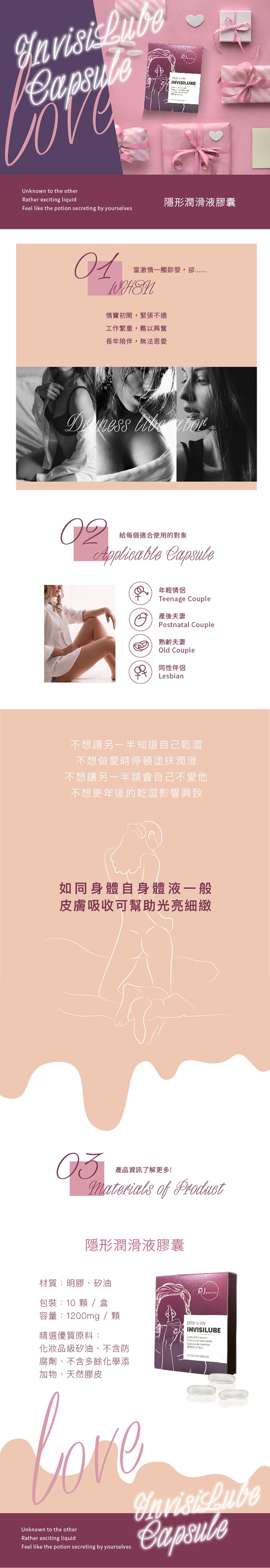 Play & Joy 隱形膠囊矽性潤滑液 (基本型)10入