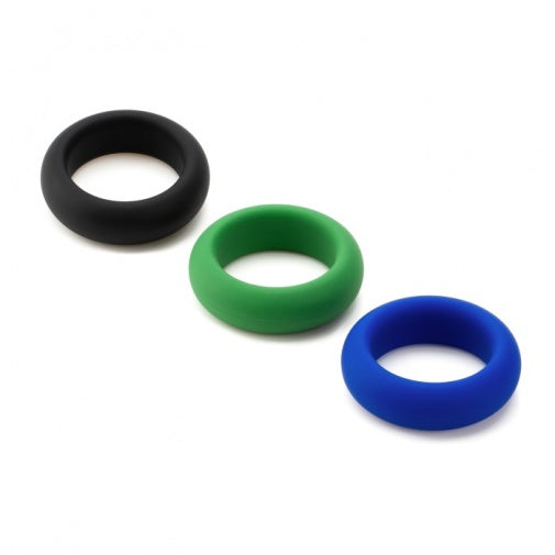 Je Joue SILICONE COCK RING TRIO - ALL 3 STRETCH LEVELS 矽膠陰莖環 3個裝 - 3個彈力級別