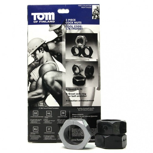 TOM OF FINLAND 3件裝陰莖環