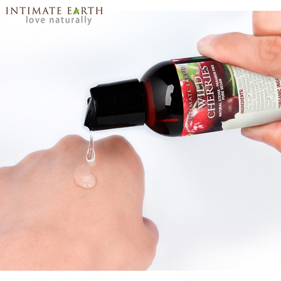 Intimate Earth Wild Cherries Natural Flavors Glide 櫻桃口味潤滑液 120ml