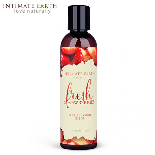 Intimate Earth Fresh Strawberries Natural Flavors Glide 草莓口味潤滑液 120ml