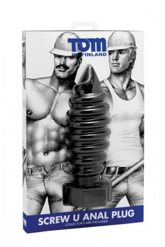 TOM OF FINLAND 螺旋後庭塞 - 黑色