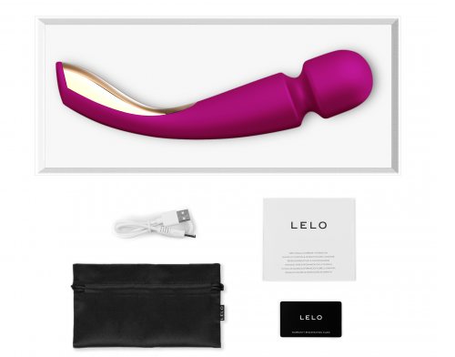 Lelo Smart Wand 2 按摩棒 中碼 - 深玫瑰色