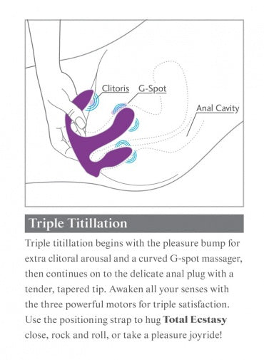 3Some 全面快感震動器 - 紫色